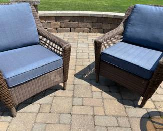 Another view of the armchairs - all season wicker