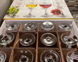 24 wine glasses