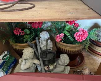 Angels, Flower Pots Yard Orns