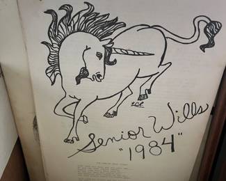 1984 Plymouth High School Senior Wills