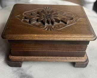 Vintage Cuendet Wooden Music Box