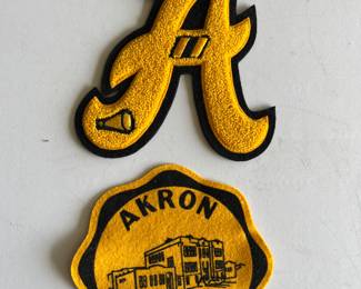 1965 Akron, high school letter and patch