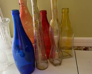 Colored bottles