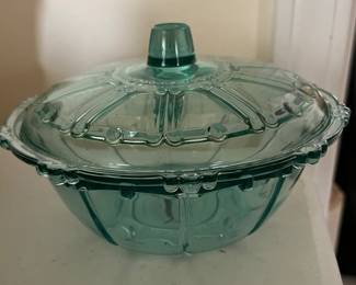 Blue Depression Glass