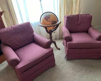 2 Vintage Mauve Chairs