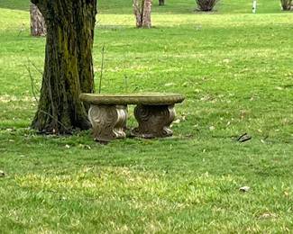 Concrete 3-piece Bench