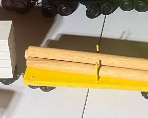 Vintage 4 piece wooden train