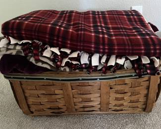 Basket of blankets