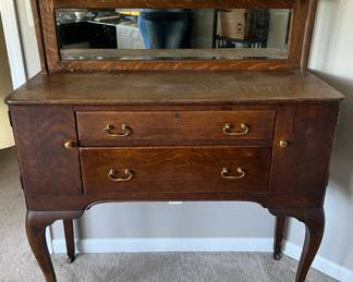 Vintage buffet with mirror