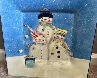 Oneida "Snowfolk" serving platter