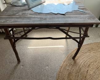 Handmade wooden tree table $100