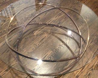 Modern glass coffee table