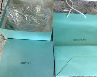 TIFFANY BOWL with original box and bag $55