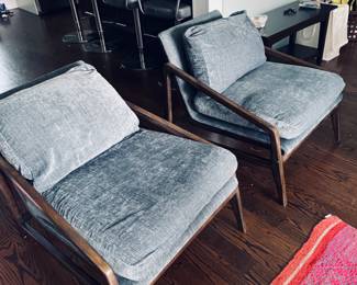 WEST ELM MODERN ARM CHAIRS $265 each