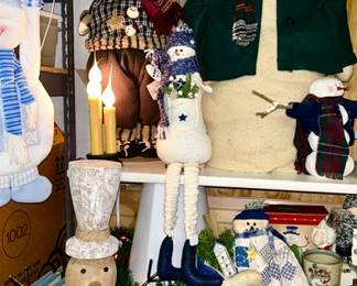 Snowman collection (wooden snowman SOLD)