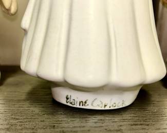 Vintage Elaine Caplock pottery/clay children sculptures