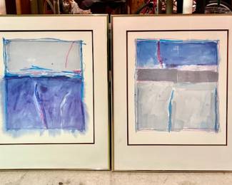 Abstract Art, signed Brook Temple, 1989