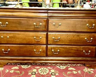 Close-up of Broyhill dresser