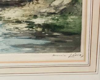Vintage etching, signed