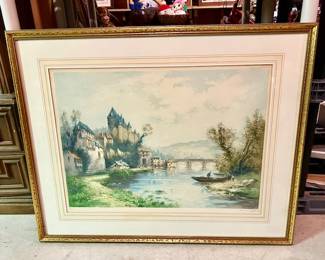 Vintage etching, signed