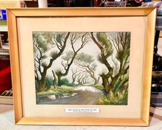 Orval Caldwell original artwork, American artist, 1895-1972