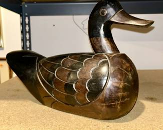 Wooden carved duck