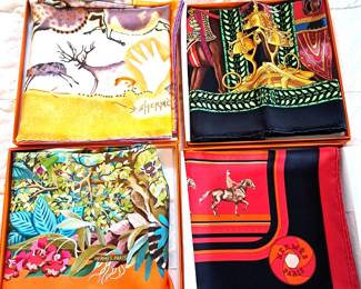 HERMES SILK SCARVES - PART OF COLLECTION