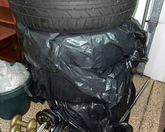 Car Tires and Free Weights