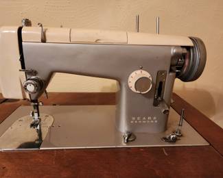 Sears Kenmore sewing machine with cabinet