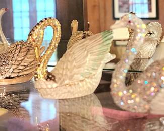 bejeweled swans