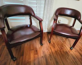 Leather office chairs