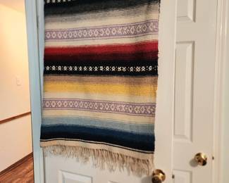 Southwest wool blank throw