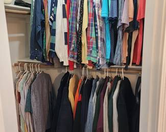 Men's name brand clothing