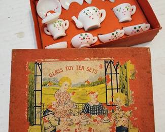 12 piece mini glass tea set