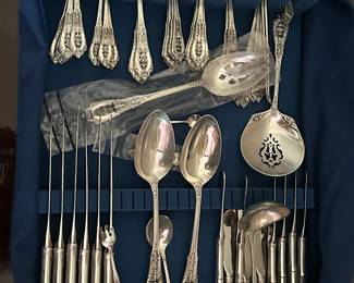 Wallace Rose Point Sterling Set (weight will be added)