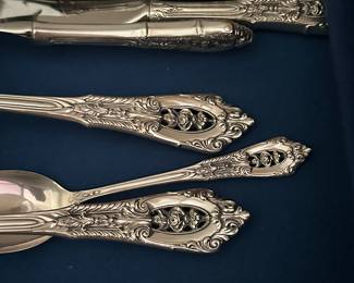 Wallace Rose Point Sterling set