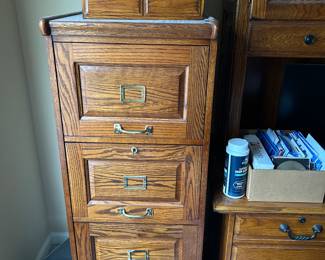 Wood File Cabinet