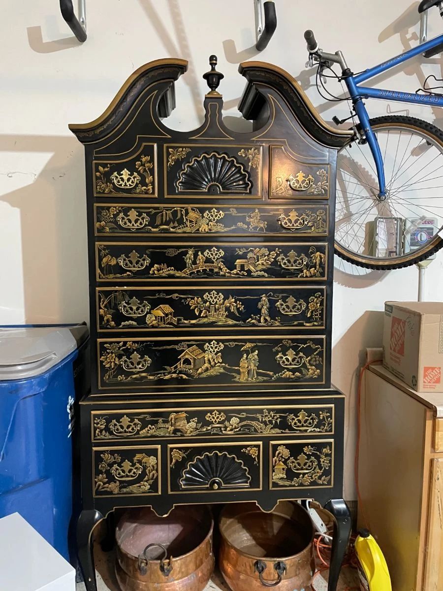 Drexel 2 pc. Chinoiserie hiboy