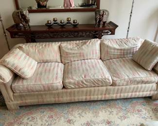 Well-loved springdown couches - 2