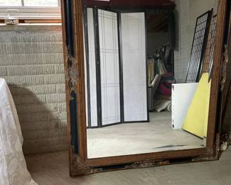 Very large gilded mirror
