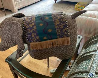Elephant footstool