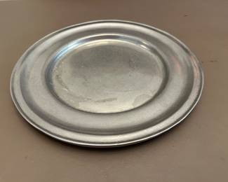 Vintage Carson Pewter Dinner Plate