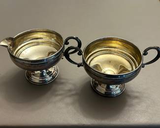 Vintage Revere Sterling Silver Cream & Sugar Set