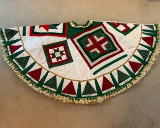 Handmade Reversible Christmas Tree Skirt