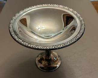 Vintage Oneida Silverplate Footed Compote/Candy Dish