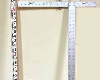 11Ft Adjustable Wooden Ruler, Stanley Square,  Johnson TSquare