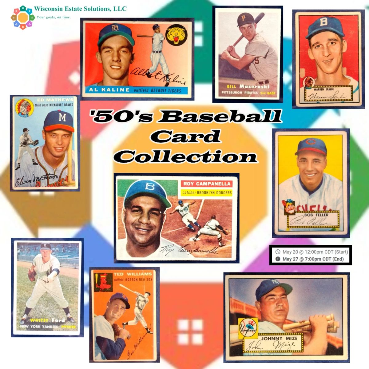 2445 1950's Baseball Cards in Schofield, WI starts on 5/20/2024