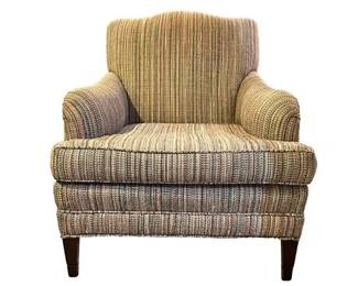Lot 573   
Custom Crafted English Rolled Arm Upholstered Arm Chair