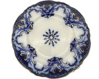 Lot 091  
Alfred Meakin "Cambridge" Flow Blue Plate