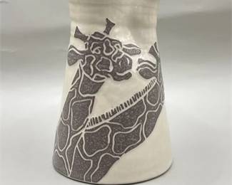 Lot 655  
Karis Swink Barry Signed Giraffe Juice Pitcher